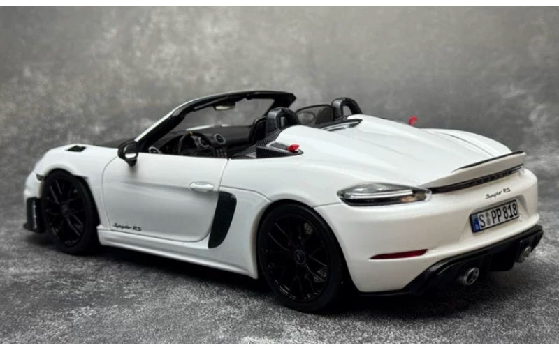 1:18 Porsche 718 Spyder RS White NOREV Convertible DIECAST Car Model