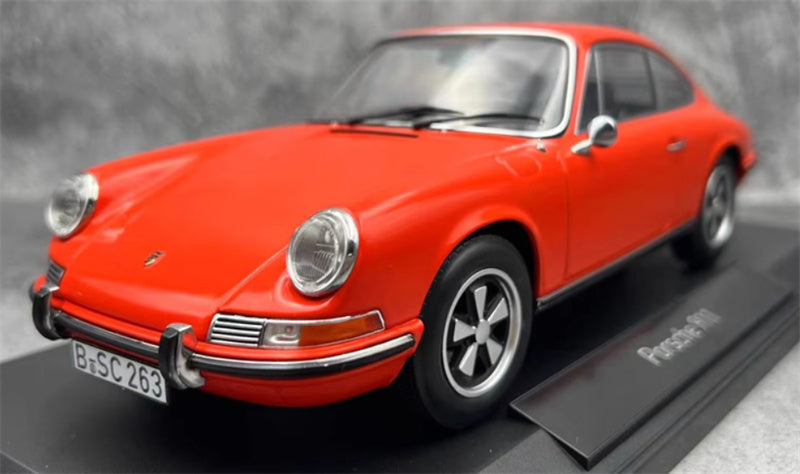 NOREV Porsche 911 901 1970 orange 1:18 Car Pre-built Model view1