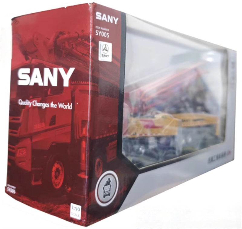 SANY SY005 concrete pump truck 1:50 Truck Pre-built Model