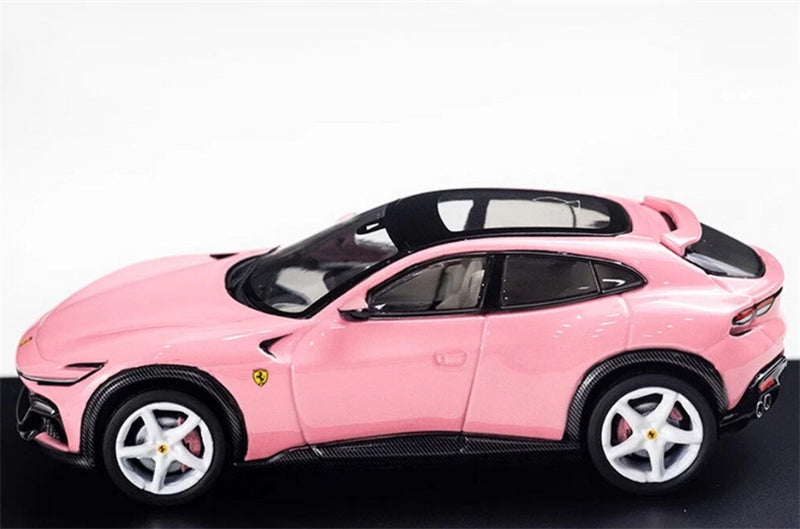 Funny Model Ferrari Purosangue V12 FUV Metallic Pink SUV 1:64 car Pre-built Model view6