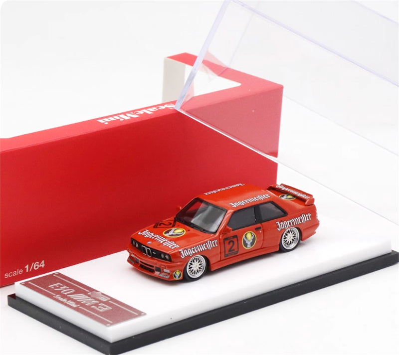 ScaleMini BMW M3 first generation E30 low slung sports car No.2 Painting Limited Edition 499PCS ONLY 1:64 Car Pre-built Model view6