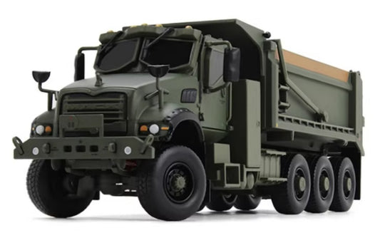 1:50 Mack Tan Mack Defense M917A3 DCP military green Diecast Model view1