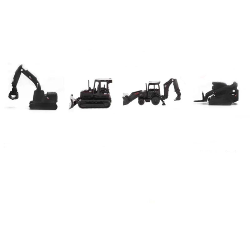 1:100 Cat   Caterpillar Special Black Editon 4pcs a set B  Diecast Model