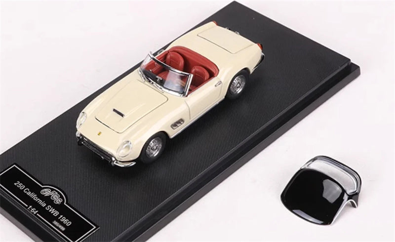 GFCC 1960 SWB Ferrari 250GT California Convertible Beige white Limited Edition 499PCS ONLY LHD 1:64 car Pre-built Model view1