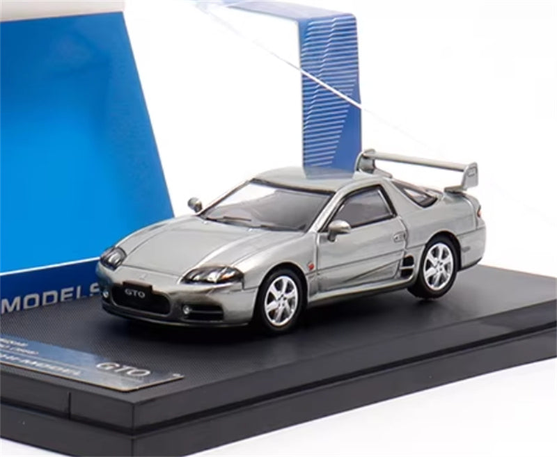 GAGHI MODELS Mitsubishi 3000GT GTO 1998 Silver 1:64 Car Pre-built Model