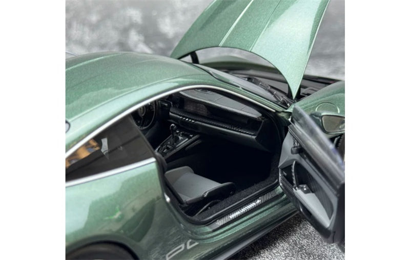 1:18 Porsche 911 S/T  Green - Silver Wheel NOREV without tail fin DIECAST Model