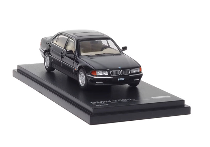 Almost Real BMW 750iL E38 Black 1:64 Car Pre-built Airliner Model Display view6