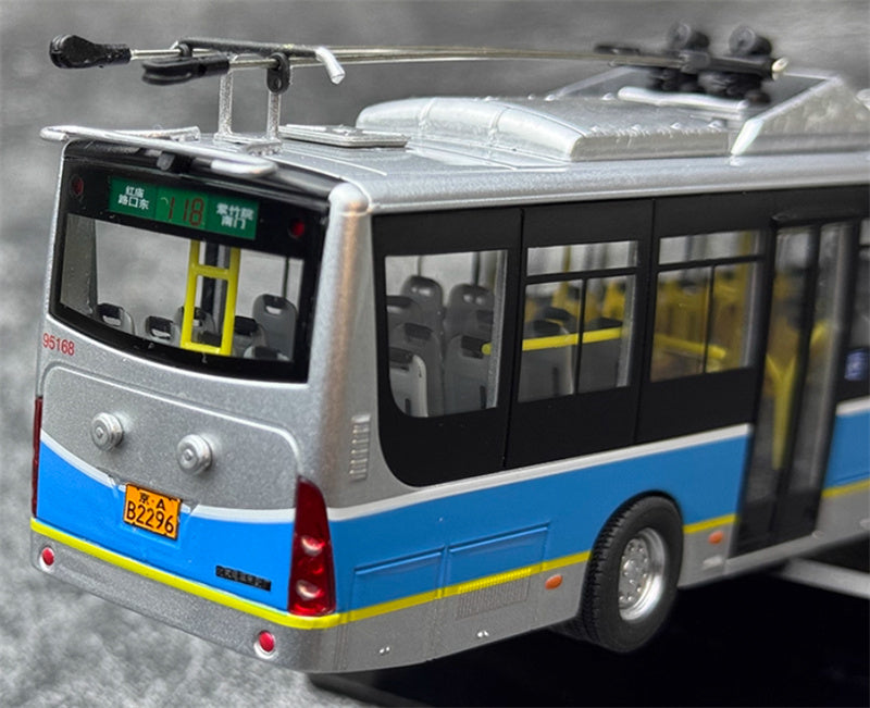 Beijing Public Transport Huayu BJD-WG120DK 118 Road trolley bus 1:64 Bus Pre-built Model view12