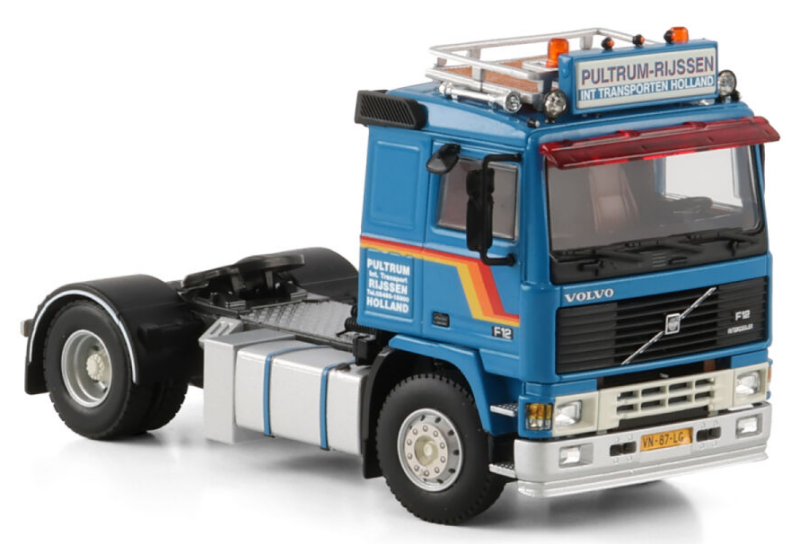 1:50 VOLVO Pultrum F12 4X2 WSI Blue Diecast Model