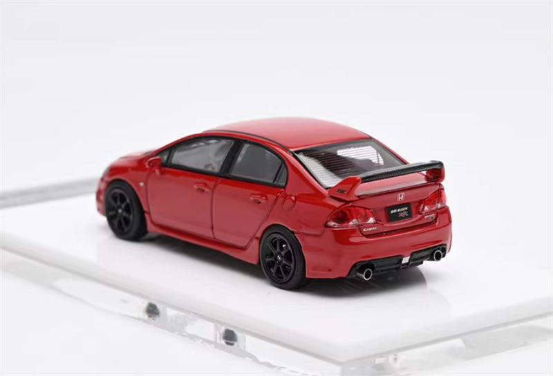 MOTORHELIX Honda Civic Mugen RR FD2 Red 1:64 car Pre-built Model view10