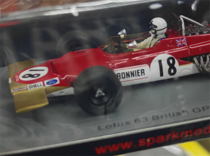 spark Lotus 63 #18 British GP 1969 1:43 Car Pre-built Model view6