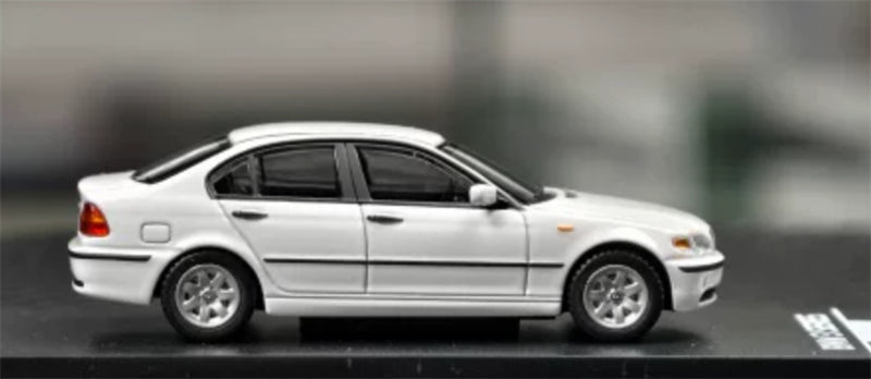 1:64 BMW 3 Series E46 4th generation white Almost Real DIECAST Civil Car Model