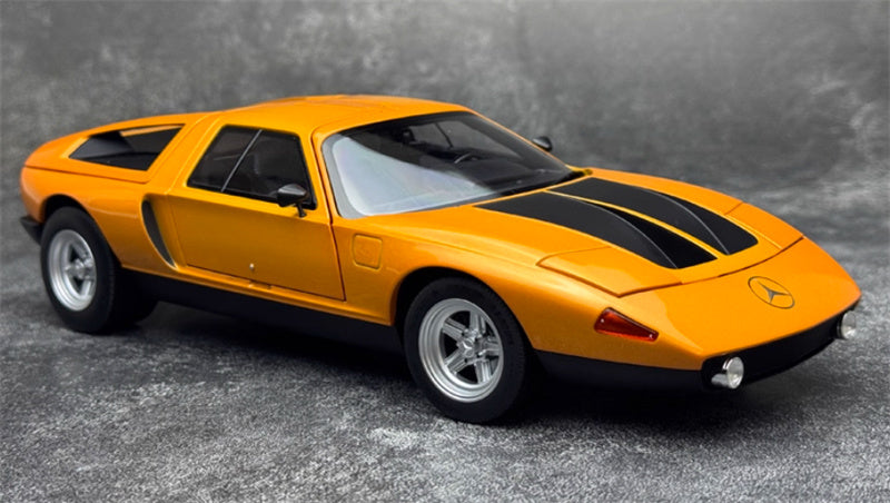 NOREV Mercedes Benz C111 Gull Wing Door Concept Car orange 1:18 Car Pre-built Model view10
