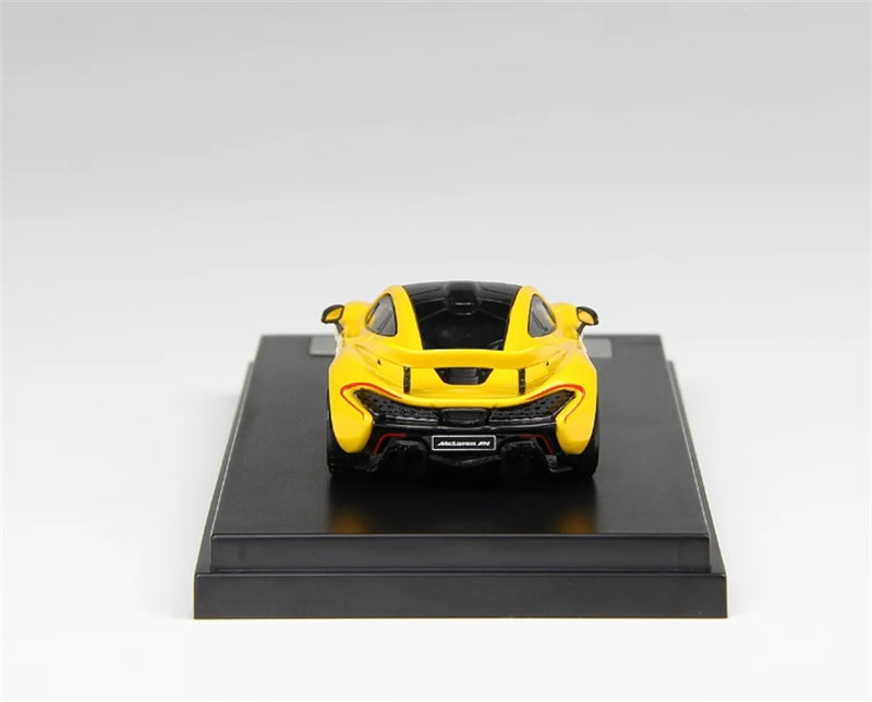 LCD-MODELS McLaren P1 Yellow Super Car 1:64 car Pre-built Model view7