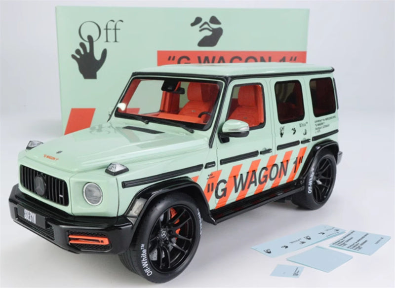 GT Spirit Mercedes AMG G63 Off-White G WAGON 1 SDESYN Limited Edition 504PCS ONLY 1:18 Truck Pre-built Model view11