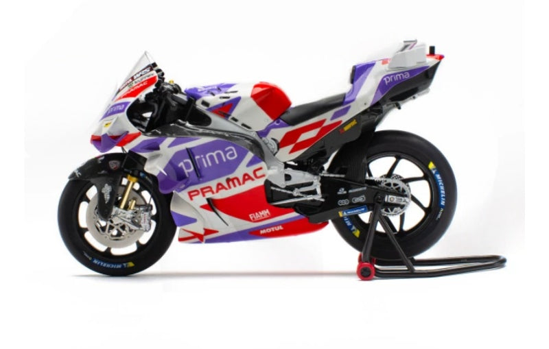 1:12 Ducati PRAMAC MOTO GP23 Jorge Martin 89# KiloWorks Purple White Diecast Model view6