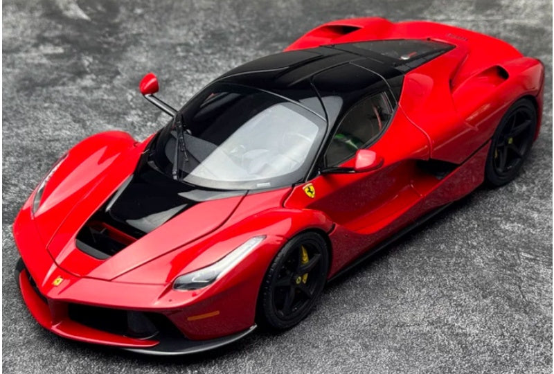 1:18 Ferrari LaFerrari  Red Black Cover - Black Wheel BBR MODELS  DIECAST Model
