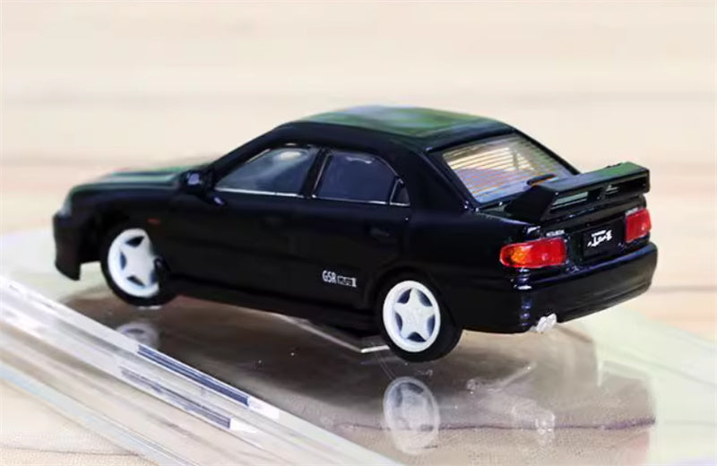 BM Creations MITSUBISHI LANCER EVO II RIGHT HAND DRIVE Black 1:64 Car Pre-built Model