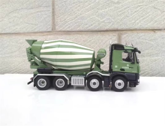 NZG AROCS 8X4 concrete mixer truck Green 1:50 Truck Pre-built Model