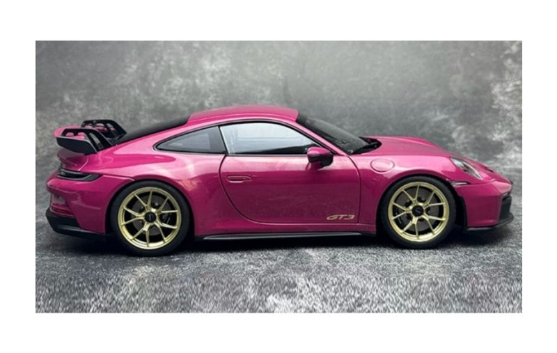 1:18 Porsche 911 992 GT3 RS  Rose Red - Golden Wheel NOREV  DIECAST Model
