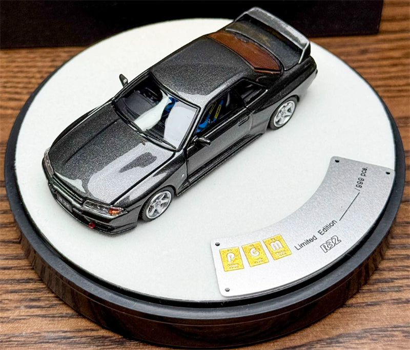 1:64 Nissan GTR R32  Metallic Gray PGM Deluxe Edition Limited Edition 999PCS ONLY DIECAST Model