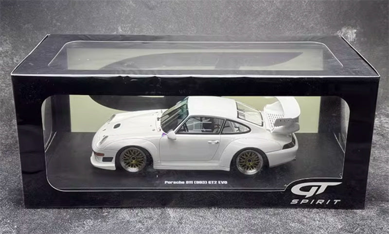 1:18 PORSCHE 911 (993) GT2 EVO COUPE 1995 White  GT SPIRIT Limited Edition Resin Car Model