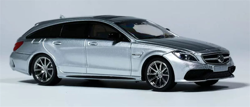 1:64 Mercedes-Benz AMG CLS 63 matte gray KING MODEL Shooting Brake Limited Edition 999PCS ONLY DIECAST Civil Car Model