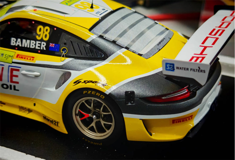 1:18 Porsche 911 gt3r 2019 Spark Macau tournament Resin Car Model view6