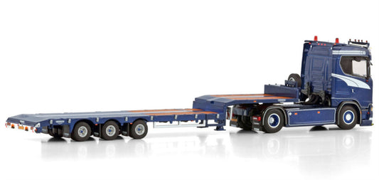 WSI SCANIA S NORMAL CS20N 4X2 SEMI LOW LOADER - 3 AXLE R.J. Boon transport 1:50 Model