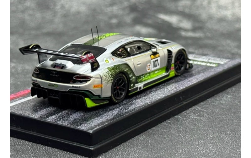1:64 Bentley Continental GT3 2019 Silver Tarmac Works   DIECAST Model