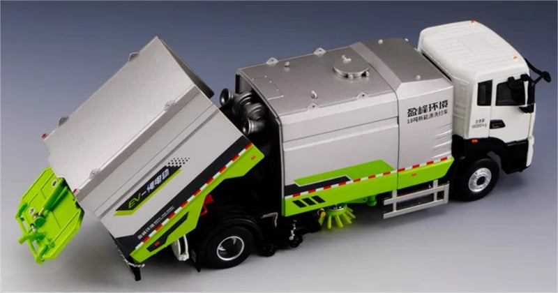 INE ENVIRO New energy 18 ton washing and sweeping vehicle Sand ash 1:35 Truck Pre-built Model