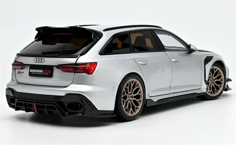 1:18 Audi DarwinPRO RS6  Silver/Black Cover HF2 wheel hub KiloWorks  DIECAST Model