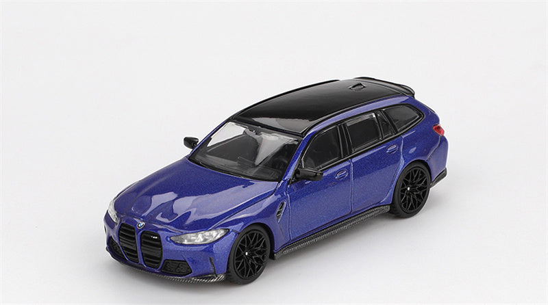 1:64 BMW M3 Competition Touring Portimao Blue Metallic MINIGT DIECAST Model
