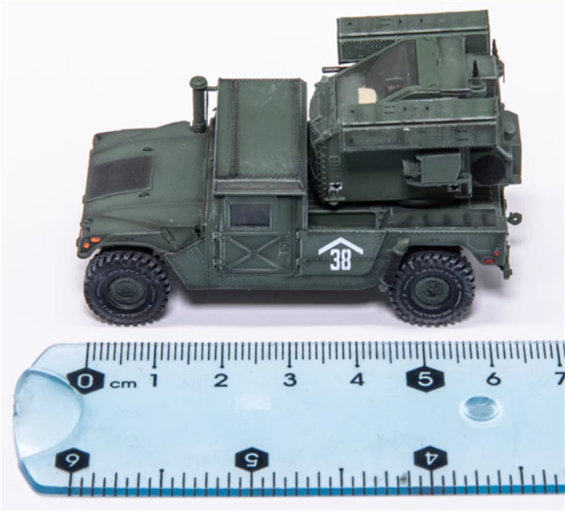 T-MODLE US Hummer Avenger Air Defense System Frontline Area Air Defense Green coating 1:72 Tank Pre-built Model