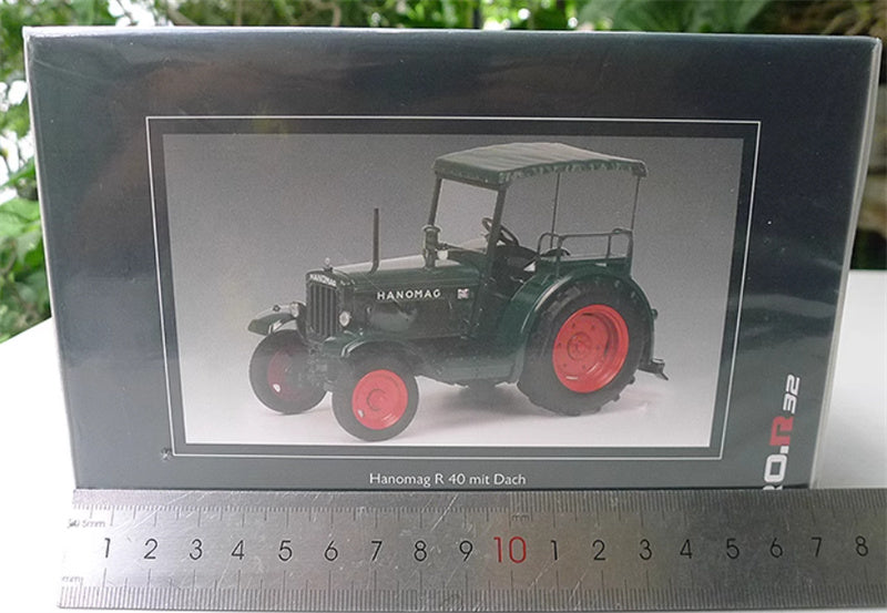 SCHUCO Hanomag R 40 mit Dach Tractor peacock blue 1:32 Truck Pre-built Model