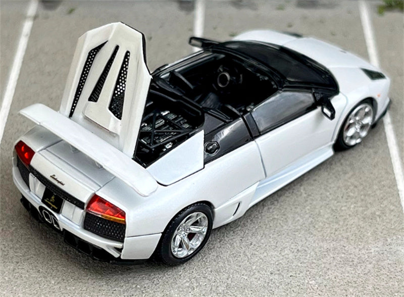 Phantom Knight Lamborghini Miura LP640 sports car Limited Edition 999PCS ONLY Convertible white 1:64 Car Pre-built Model view2