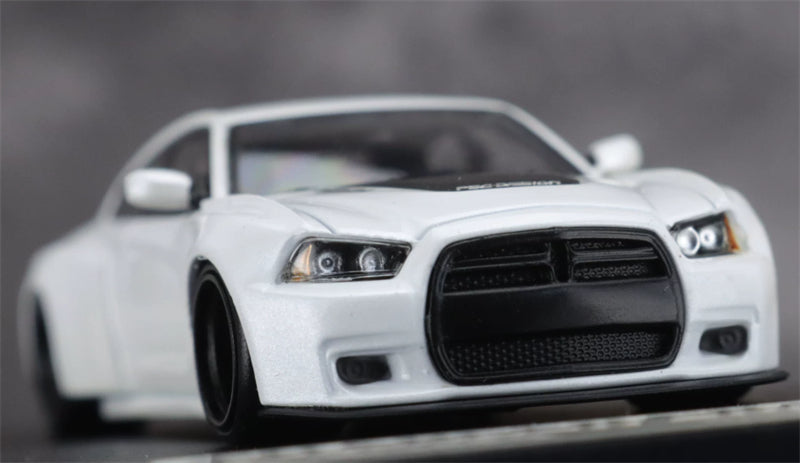 1:64 Dodge Charger Brawler white TimeMicro x PSC DESIGN DIECAST Civil Car Model