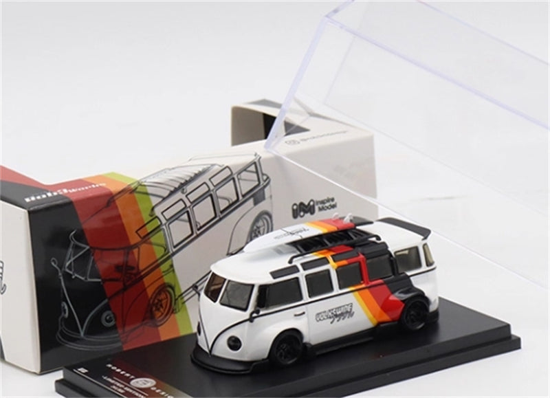 1:64 VOLKSWAGEN T1 Rob3works White with Graphics Inspire Model DIECAST Model