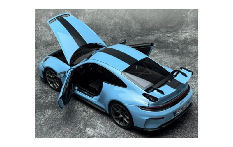 1:18 Porsche 911 992 GT3 RS  Blue -black stripe NOREV  DIECAST Model