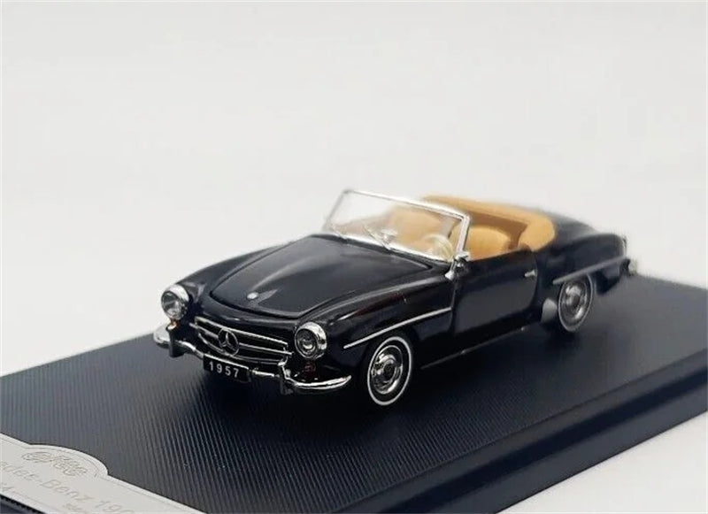 GFCC Mercedes Benz 190SL Convertible Luxury Classic Black 1957 Soft top 1:64 car Pre-built Model view4
