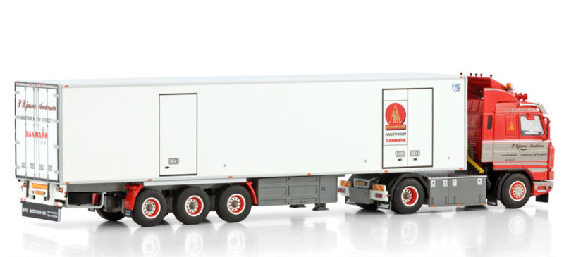 WSI SCANIA 3 SERIES STREAMLINE 4X2 REEFER TRAILER - 3 AXLE P. Bjarne Andersen Hanstholm 1:50 Truck Pre-built Model