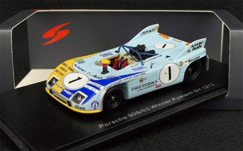 Spark Porsche 908/03 Winner Kyalami 9H 1973 R.JOST 1:43 Car Pre-built Model view7