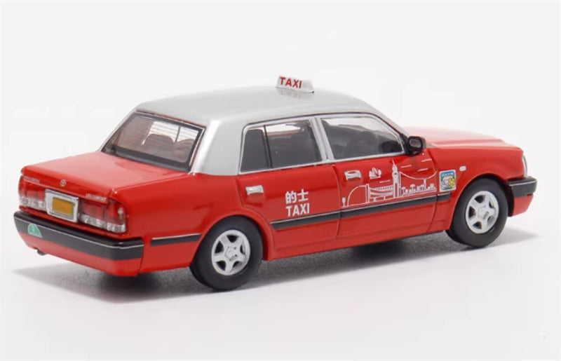 LMLF MODEL Toyota Crown Comfort Hong Kong Kowloon Taxi Red 1:64 Car Pre-built Model view4
