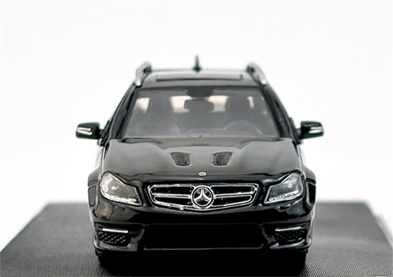 Flame Mercedes-Benz C63 AMG Edition 507 Wagon Black Limited Edition 499PCS ONLY 1:64 car Pre-built Model view6
