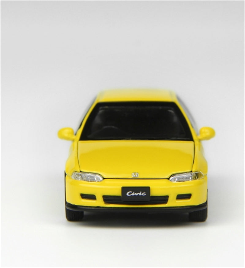 LCD-MODELS Honda Civic SiR II EG6 Yellow 1:64 car Pre-built Model view5
