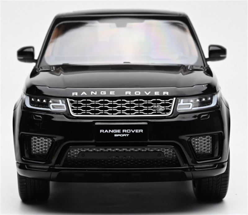 WHELART Range Rover Sport 2018 black - Silver wheels 1:18 Car Pre-built Model view9