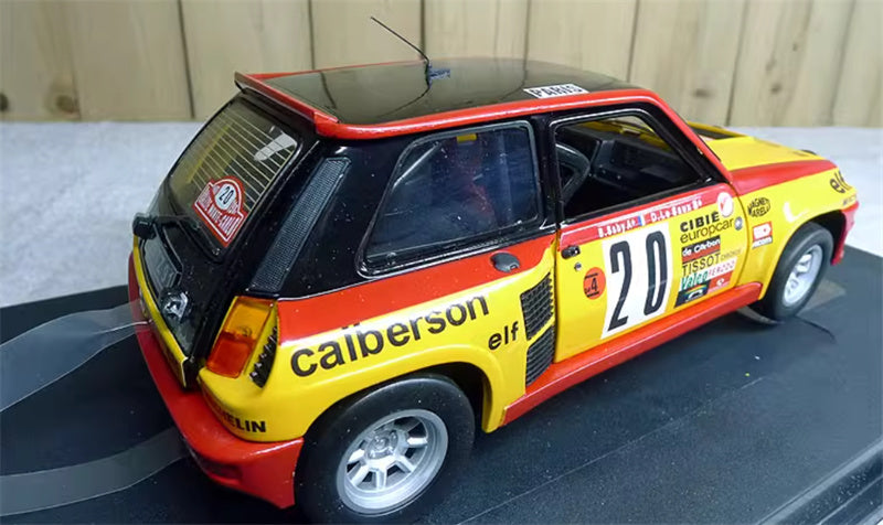 Universal Hobbies Renault 5 Turbo N 20 - 1981 Monte Carlo Rally Drivers: B.Saby / D.Le Saux Limited Edition 1500PCS ONLY 1:18 Car Pre-built Model