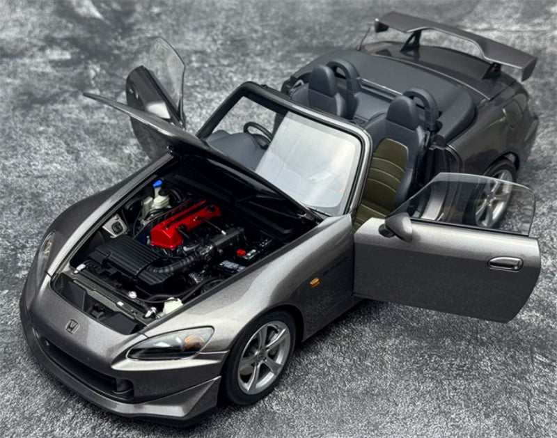 1:18 Honda S2000 TYPE S 2007 Metallic Moonstone Grey MOTORHELIX Limited Edition 499PCS ONLY DIECAST Model
