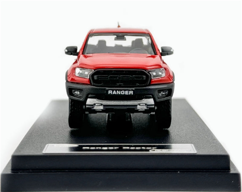 MK Miniatures Ford Ranger Raptor Pickup Red 1:64 Truck Pre-built Model view6