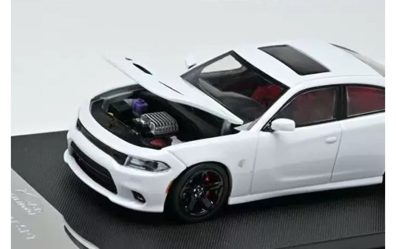1:64 DODGE Charger SRT  White 7CM MODEL  Limited Edition 599PCS ONLY DIECAST Model